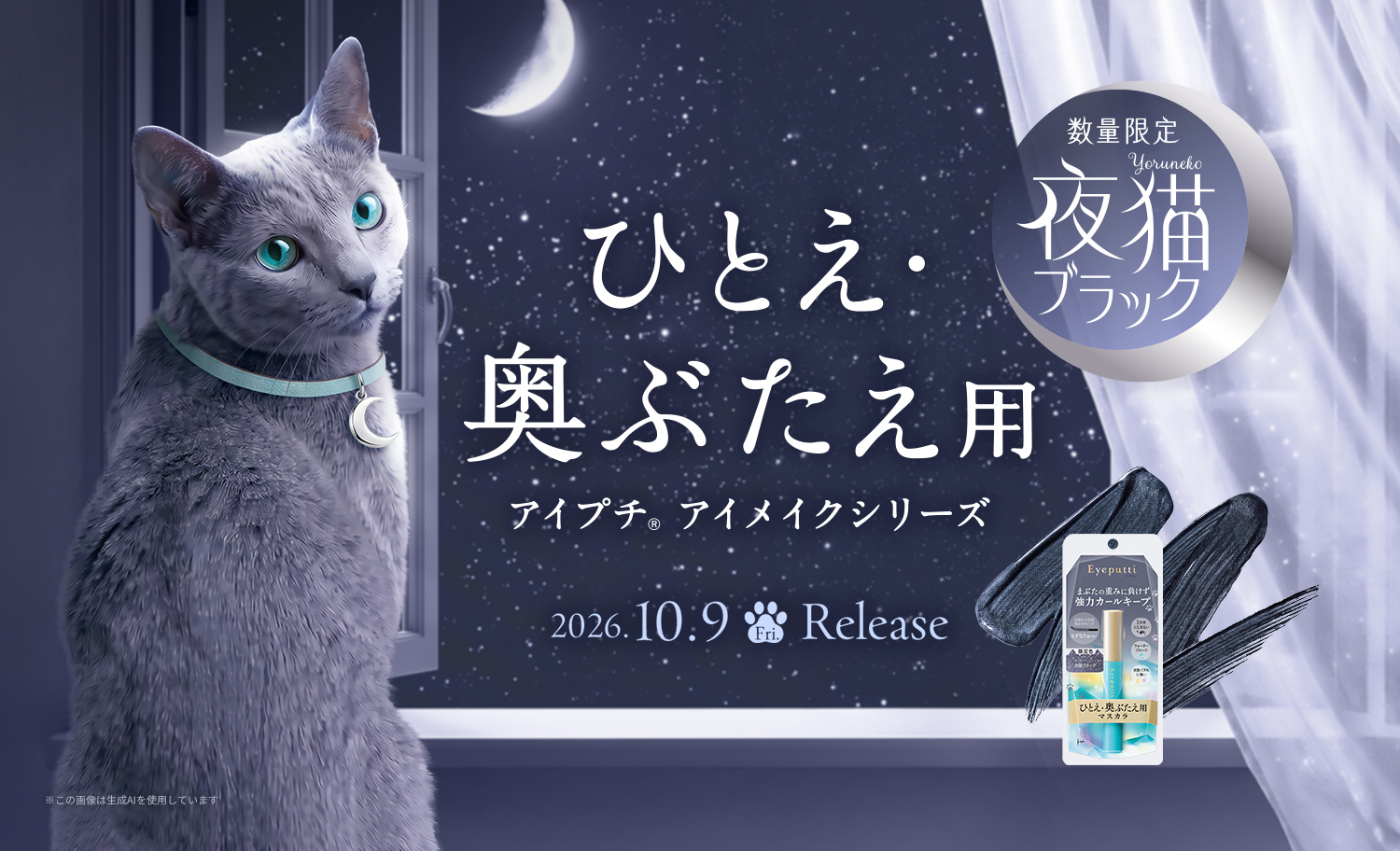月夜に目覚めたロシアンブルーをイメージした限定色 夜猫ブラック登場！