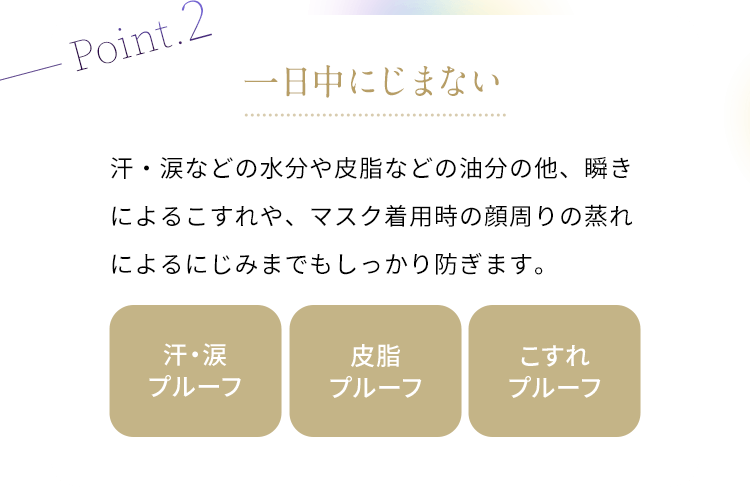 一日中にじまない